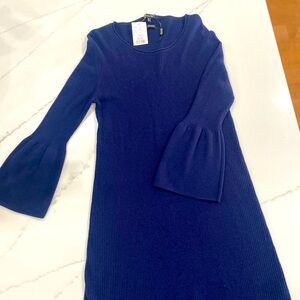Blue dress. Long sleeve. Size 12-14